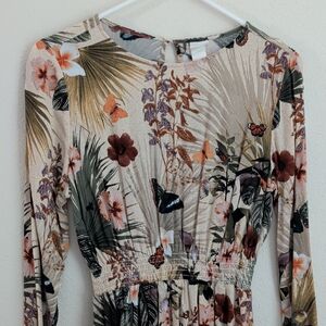 Floral Long Sleeve Dress